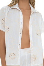 Bloom Ivory Eyelet Shirt