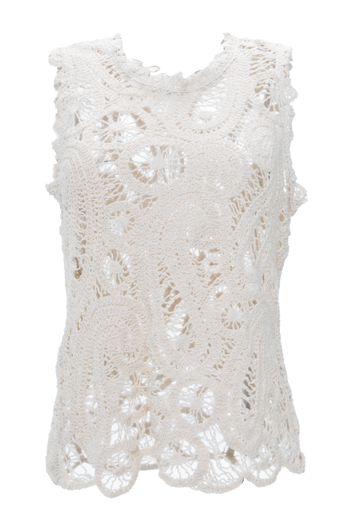 Camisa Tejida Marfíl Bloom