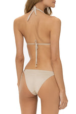 Top Triángulo Beige Bright