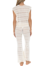 Pantalón Tejido Marfíl Copacabana
