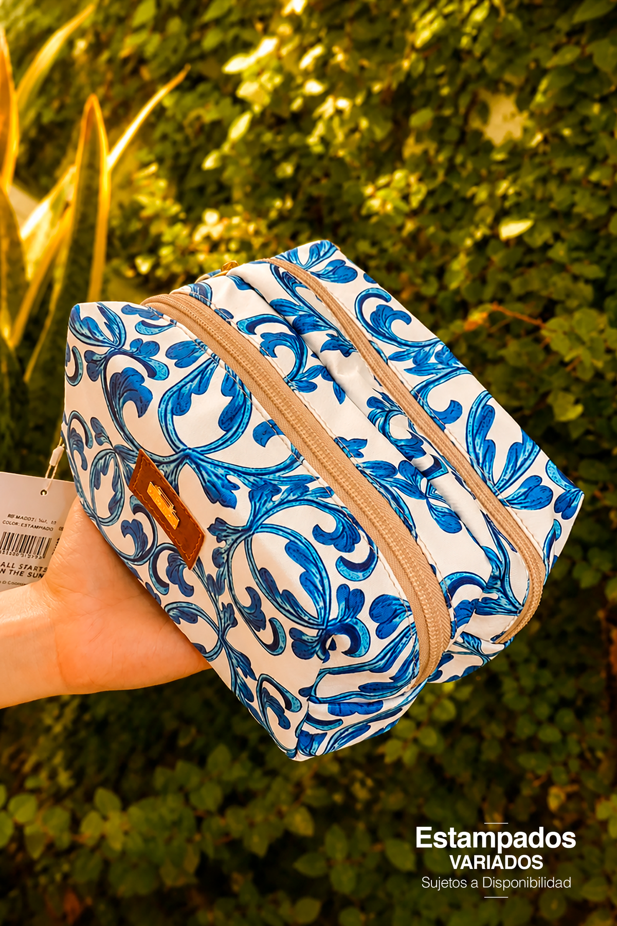 Selvatica double pocket cosmetic bag