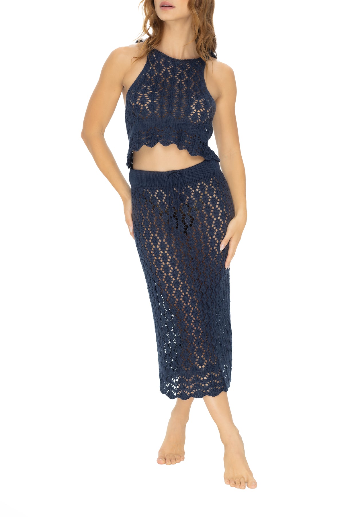 Crop Top Azul Desert