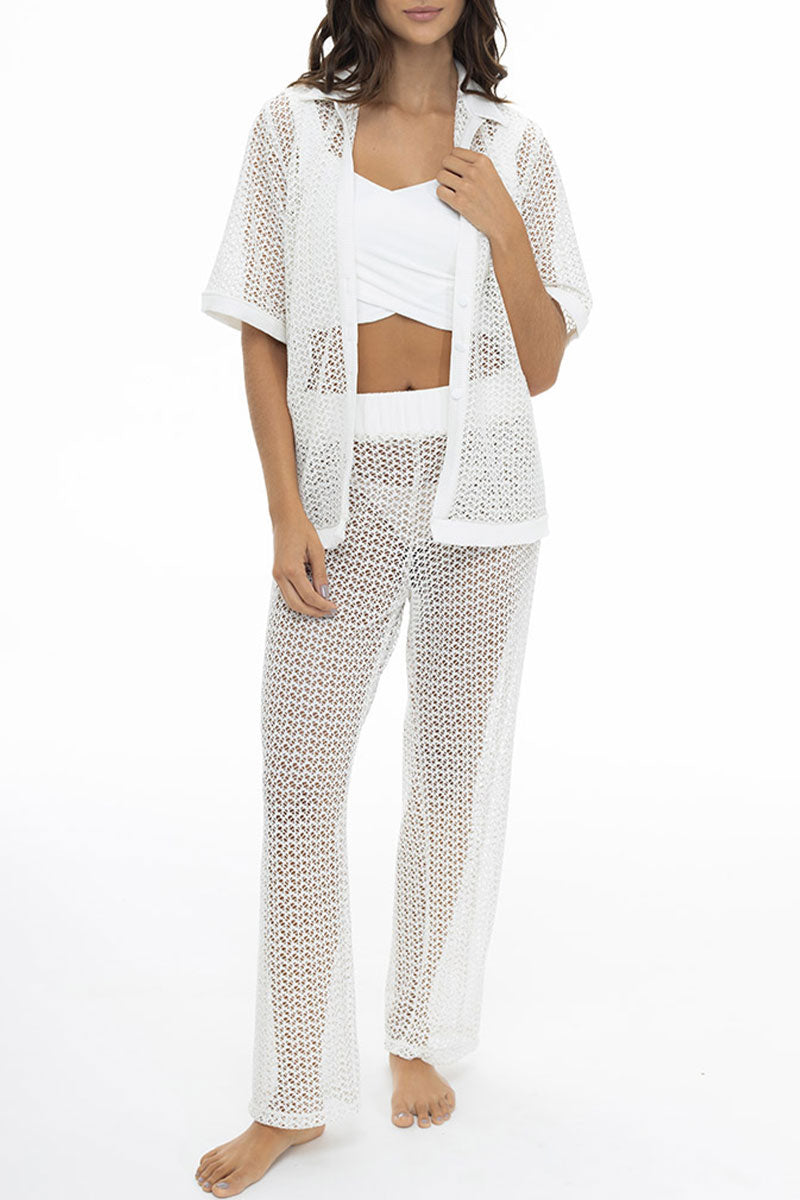 Discocore Ivory Mesh Shirt 