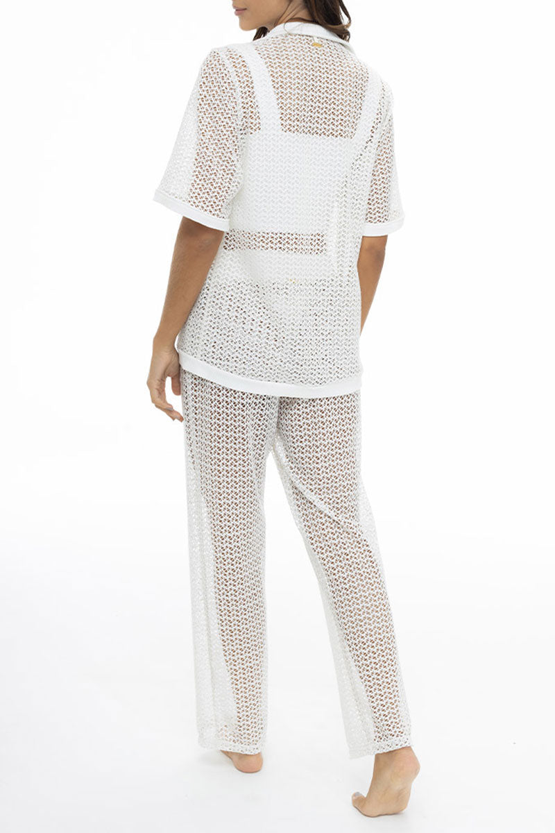 Discocore Ivory Mesh Shirt 