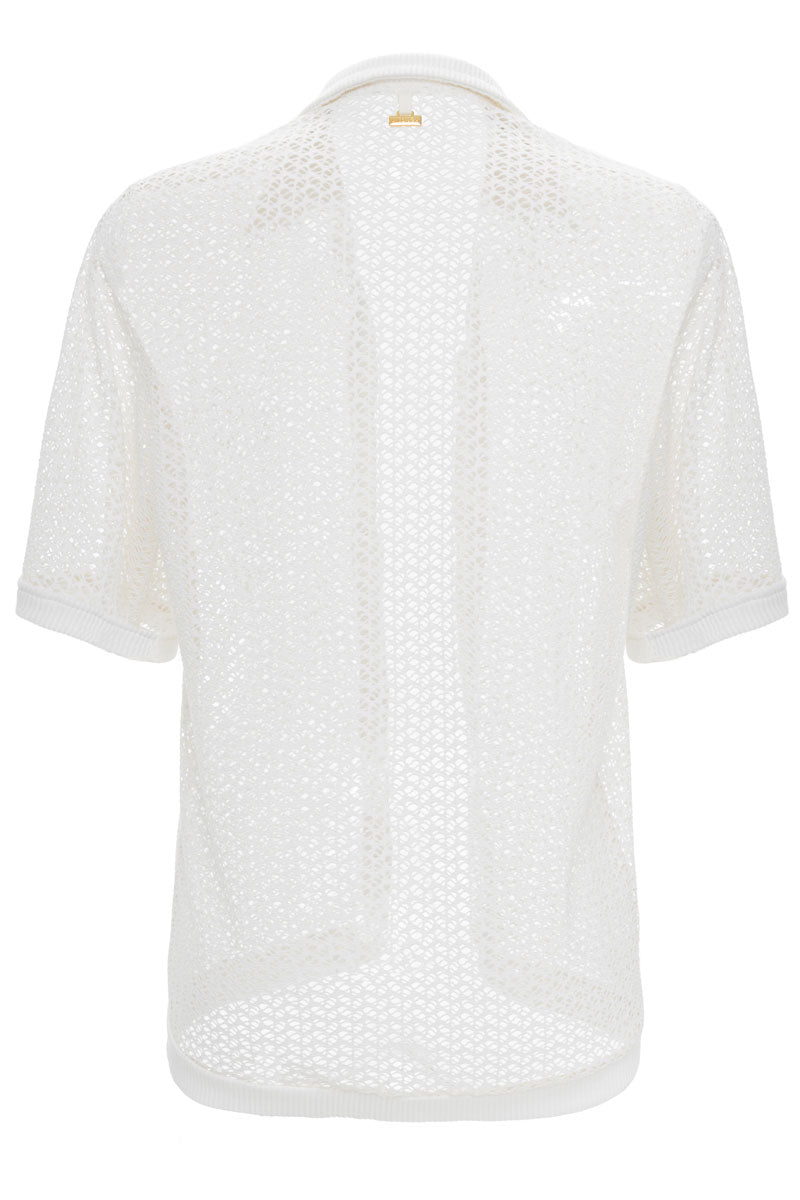 Discocore Ivory Mesh Shirt 