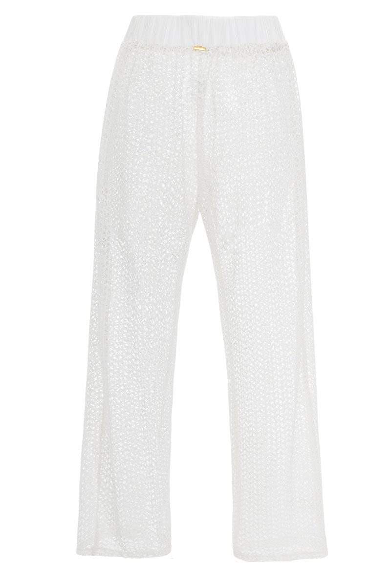 Discocore Ivory Mesh Pants 