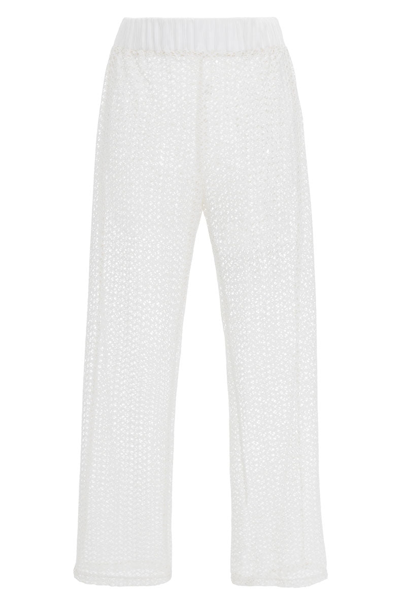 Discocore Ivory Mesh Pants 