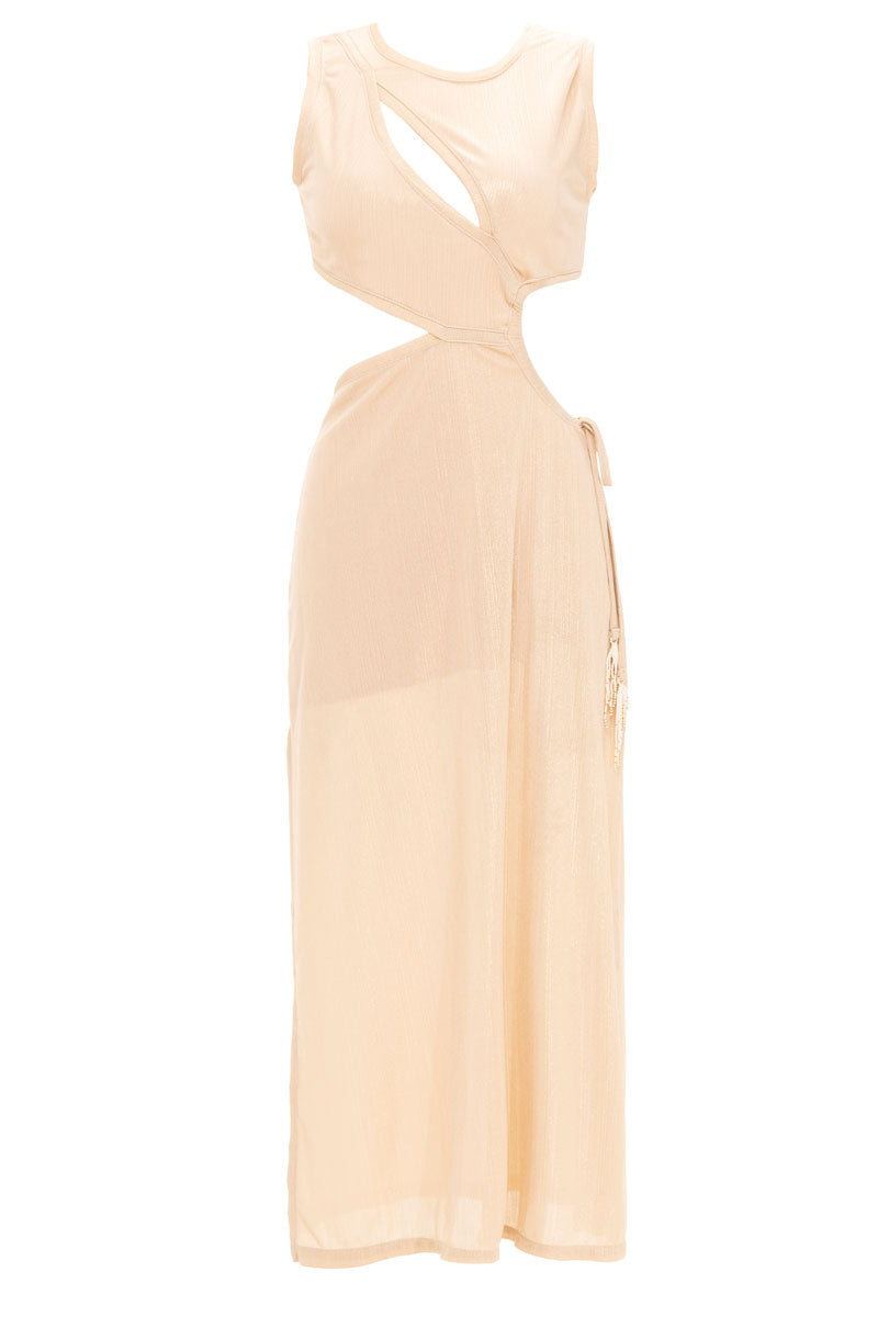 Vestido Glossy Beige Discocore