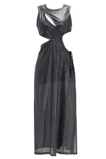 Vestido Glossy Gris Discocore