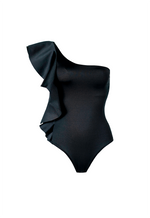 Enzo Black Tummy Control One Piece
