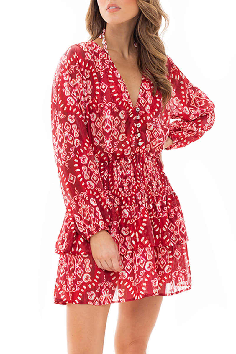 Vestido Corto Etnico