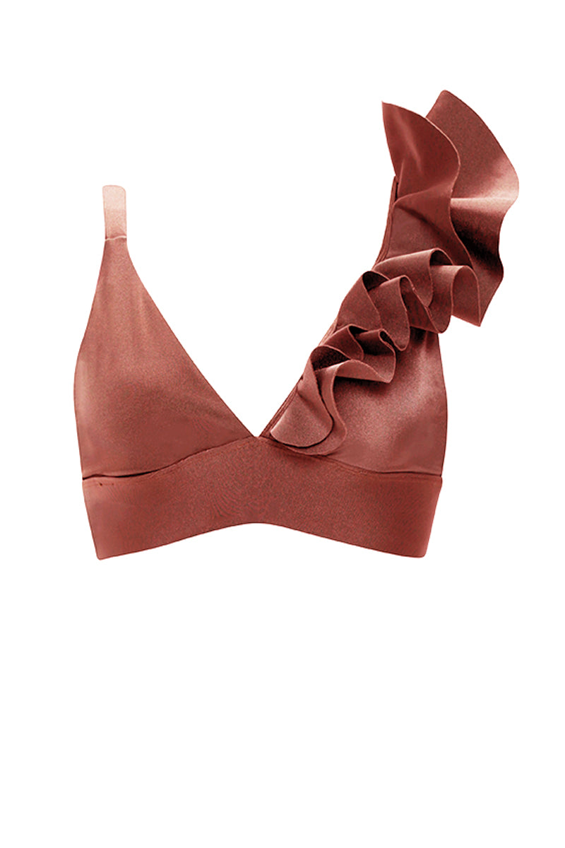 Luxury Bronze Halter Top