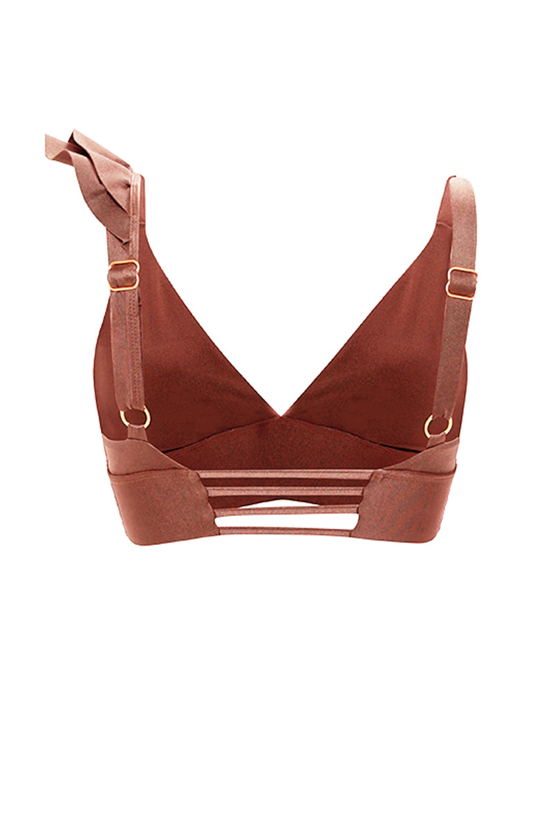 Luxury Bronze Halter Top