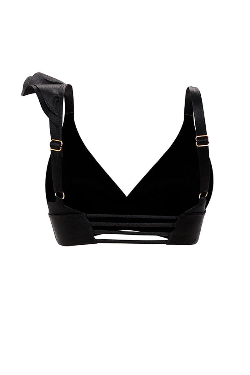 Luxury Black Halter Top