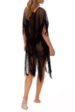 Cover Up Flecos Corto Negro Luxury