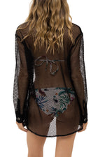 Mistico Black Mesh Cover Up 