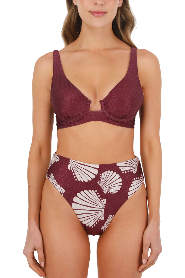 Top Con aros Vino Oceanía