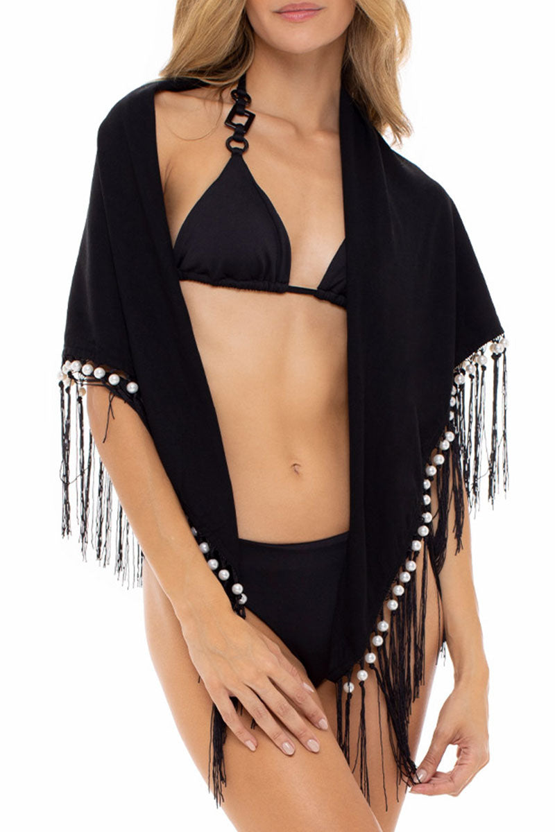 Black Palette Fringe Sarong