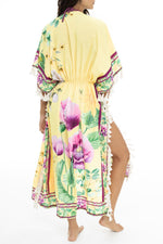 Retro Botanical Kimono