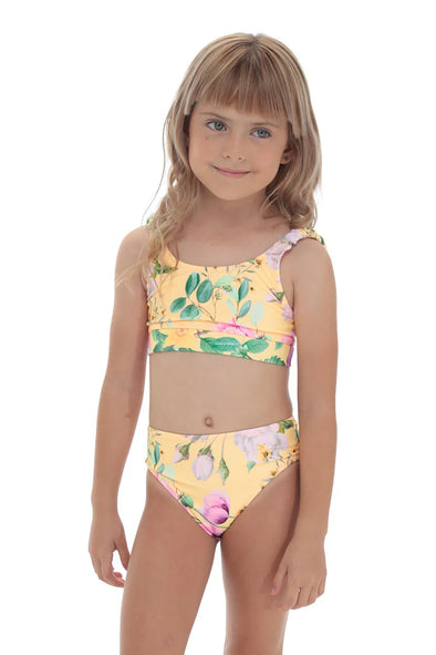 Retro Botanic Girl's Bikini Set 