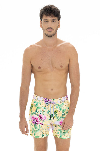 Pantaloneta Hombre Retro Botanic