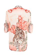 Camisa Abierta Estampada Savage