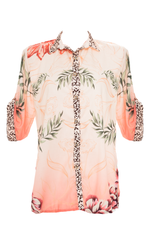 Camisa Abierta Estampada Savage