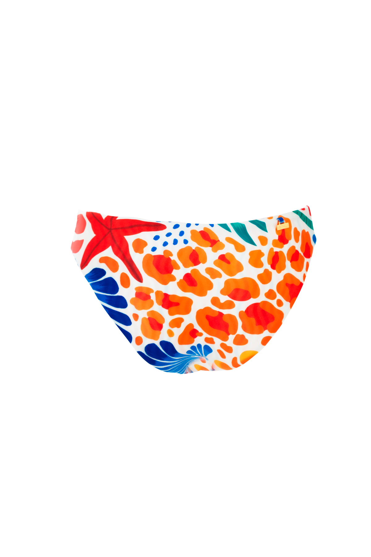 Seashells Reversible High Waist Bottom 