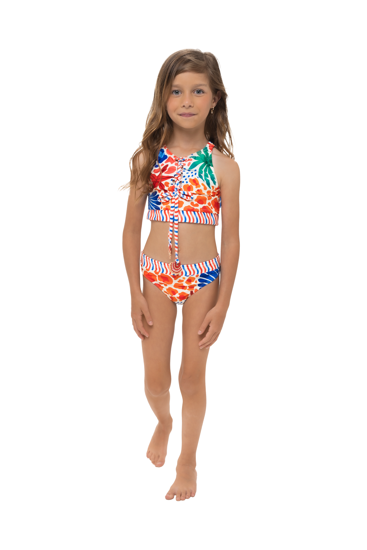 Bikini Set Niña Estampado Seashells