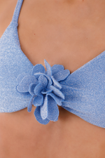 Top Deportivo Azul Cristalino Sparkly