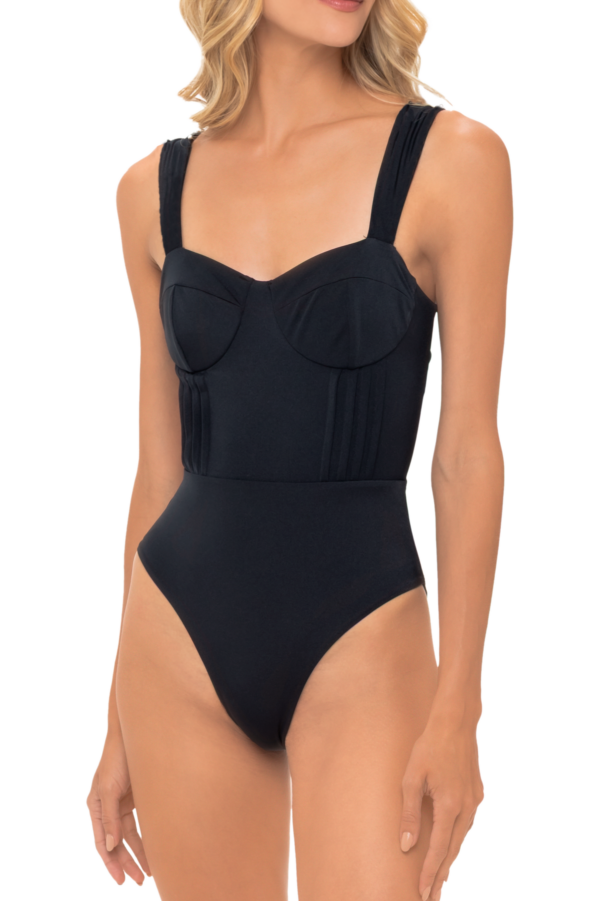 Sparkly Black Shaping One Piece