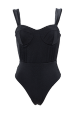 Sparkly Black Shaping One Piece