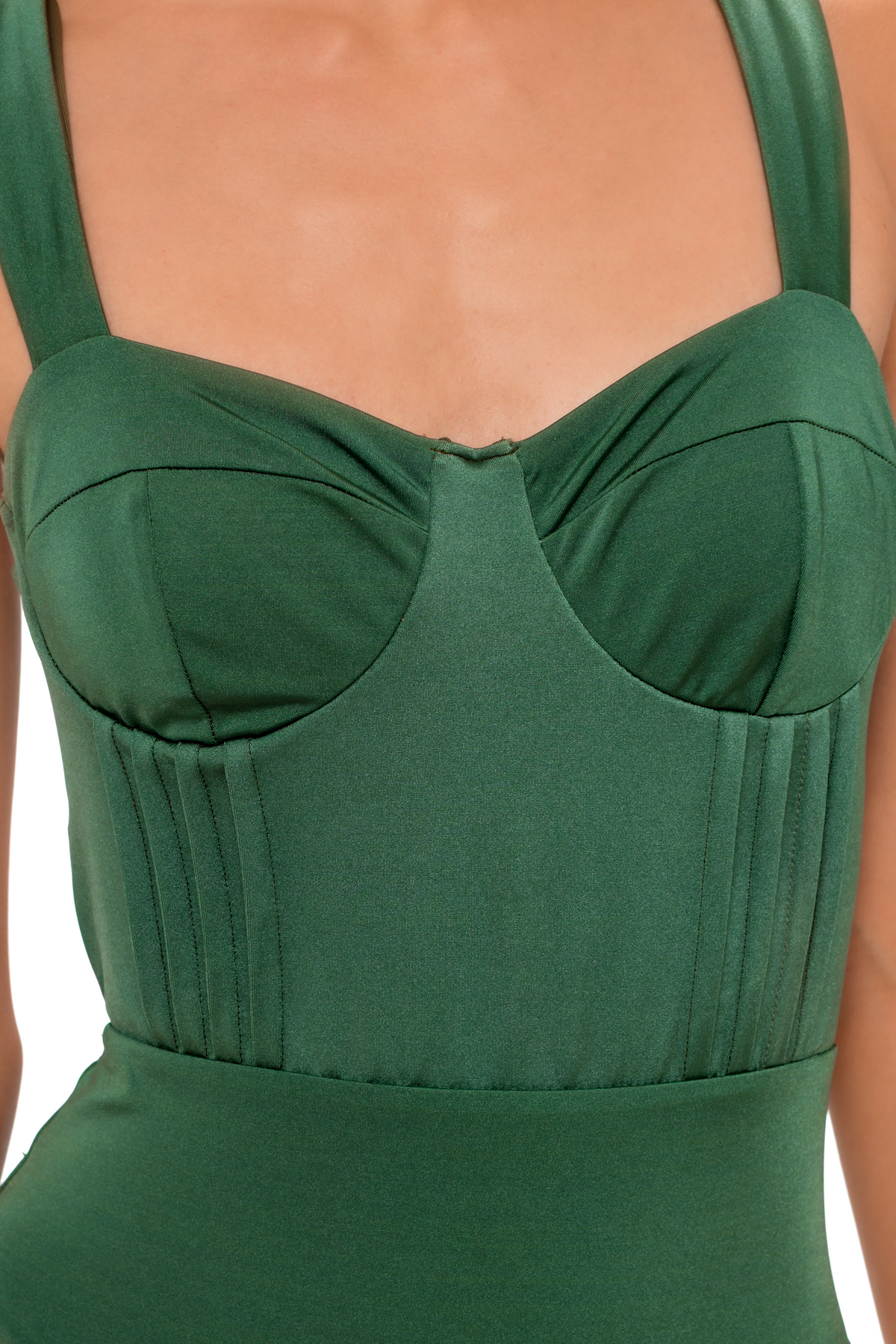 Entero Con Control De Abdomen Verde Sparkly