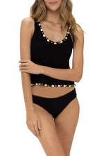 Sunrises Black Crop Top