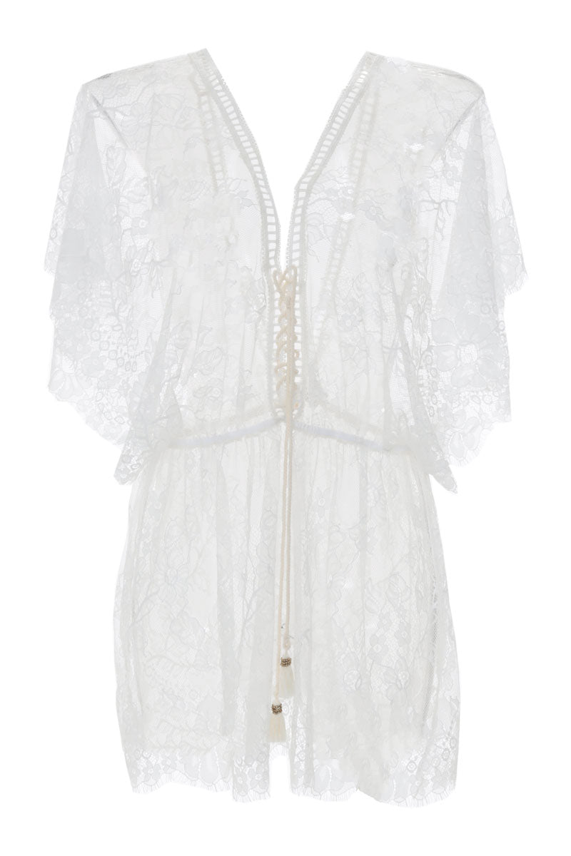 Amalfi Ivory Lace Cover Up