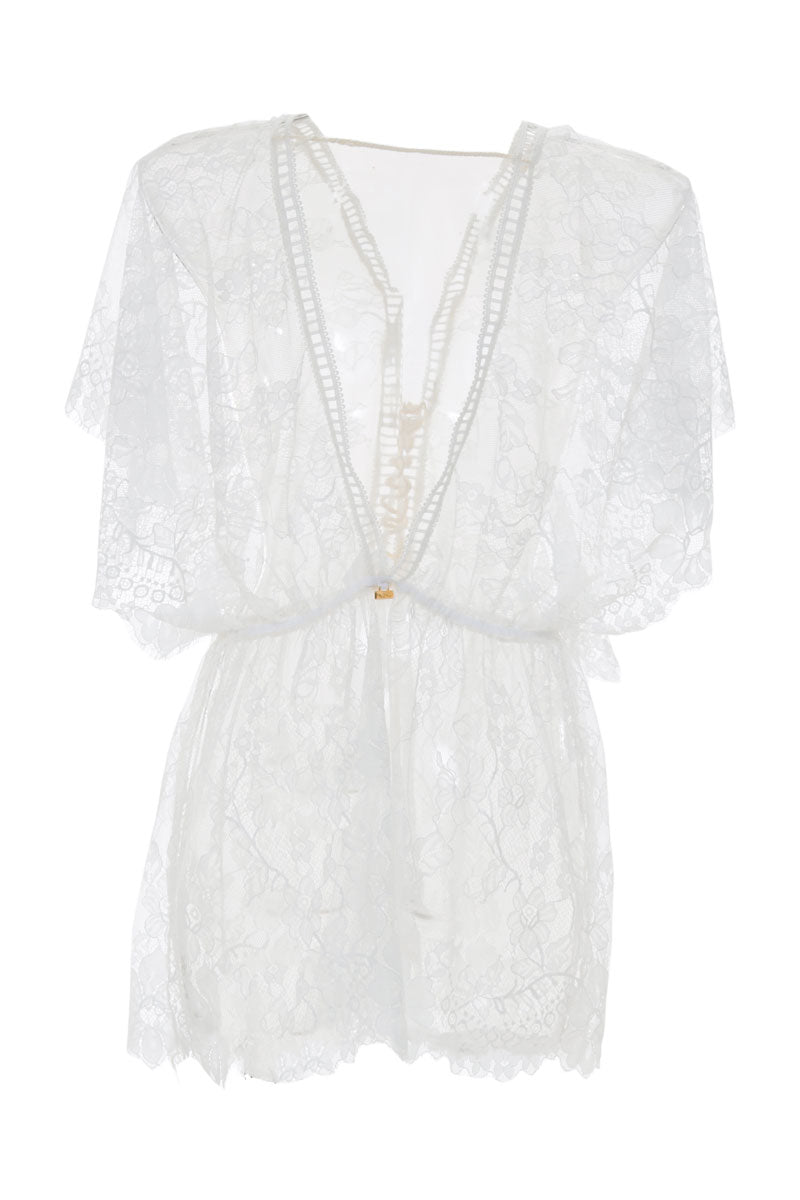 Amalfi Ivory Lace Cover Up