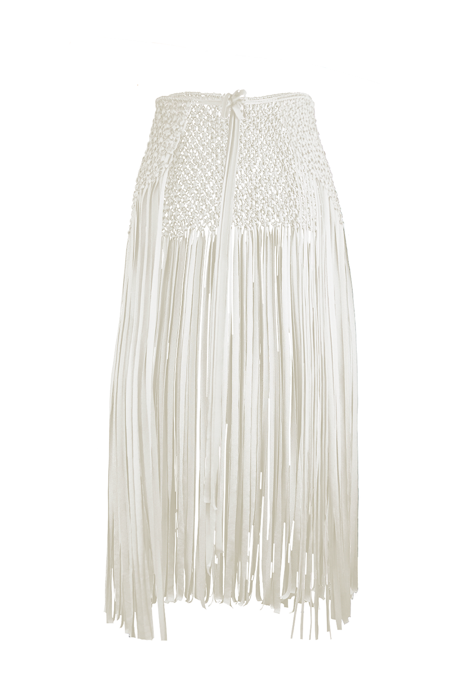 Frida Ivory Macrame Sarong
