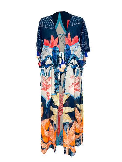 Kimono Ajustable Estampado Samay Colección La Mar