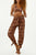 Selva Baggy pants with opening and ankle tie With pockets - Animal print - Selvatica