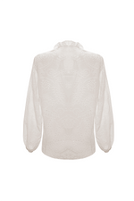 Camisa con Ojalillo Marfil Eva