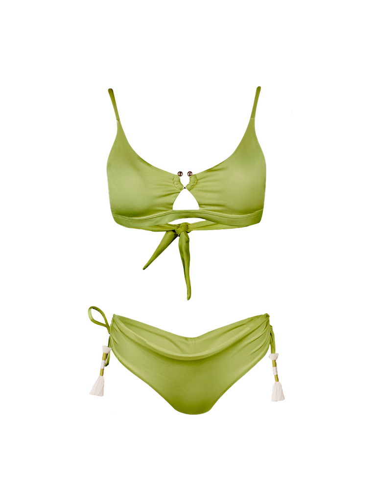 Cheeky Green Palette Pantyhose La Mar Collection