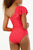 Back one-piece swimsuit with medium tummy control