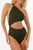 One Piece Asymmetrical Textures With removable cup 